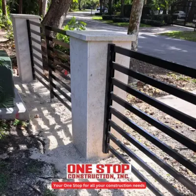 Masonry and Aluminum Barrier — Home Renovation & Remodeling Services project by One Stop Construction