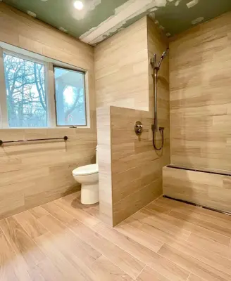 Complete Tiling for Master Bathroom Floor and Walls — Home Renovation & Remodeling Services project by Andris Silins - Remodeling, Construction & Consult