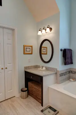 Keller Master Bathroom — Home Renovation & Remodeling Services project by The Rockaway Company