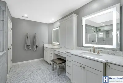 Primary Bathroom: Jennison — Home Renovation & Remodeling Services project by Heartland Home Improvements