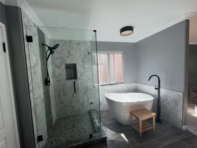 Primary bathroom — Home Renovation & Remodeling Services project by SBX ECO Construction, Inc.