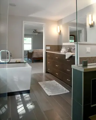 Bloomfield Hills Master Bathroom — Home Renovation & Remodeling Services project by Newmyer Distinctive Remodeling