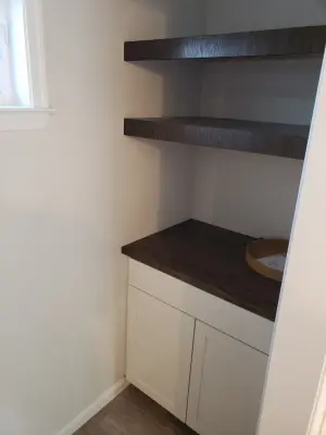 Open Shelves in Master Bathroom — Home Renovation & Remodeling Services project by RJZ Home Improvements, LLC