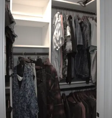 McDonald Master Bathroom Closet Transformation — Home Renovation & Remodeling Services project by Bridges Const.