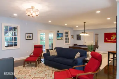 Basement Media and Art Studio — Home Renovation & Remodeling Services project by Sustainable Solutions Of VA