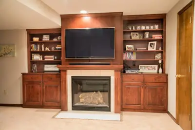Menomonee Falls - Basement Cabinetry — Home Renovation & Remodeling Services project by LaBonte Construction