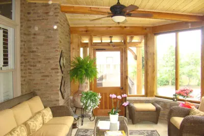 Millard Enclosed Porch — Home Renovation & Remodeling Services project by Heritage Builders