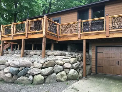 Mountain Laurel Handrail - Carpentry & Woodworking in Franklin, NC