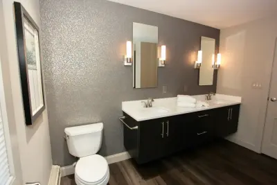 Contemporary Restrooms — Home Renovation & Remodeling Services project by Booher Remodeling Company