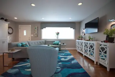 Contemporary Kitchen and Living Space — Home Renovation & Remodeling Services project by Cornerstone Remodeling, LLC