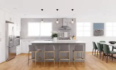 Contemporary Culinary Space Design — Home Renovation & Remodeling Services project by HomeTech Construction & Design