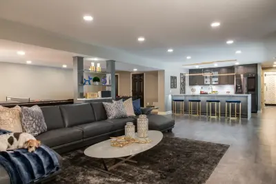 Contemporary Basement in Creve Coeur — Home Renovation & Remodeling Services project by Liston Design Build