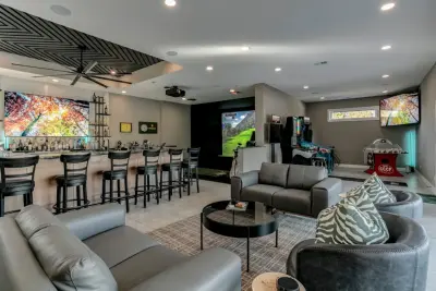 Contemporary Den for Men — Home Renovation & Remodeling Services project by Reliance Construction Group