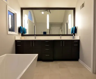 Contemporary Spa-Like Bathroom Featuring a Freestanding Tub — Home Renovation & Remodeling Services project by Adam Hartig