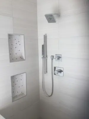 CONTEMPORARY MASTER BATHROOM — Home Renovation & Remodeling Services project by Precision Home Design & Remodeling
