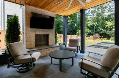 Contemporary Plunge Pool and Outdoor Lifestyle in Atlanta — Home Renovation & Remodeling Services project by Boyce Design + Build