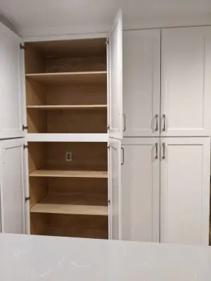 Contemporary gray and white kitchen — Home Renovation & Remodeling Services project by Prime & Precision