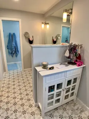 Monticello Park - Master Bathroom — Home Renovation & Remodeling Services project by Beverly Thomas LLC