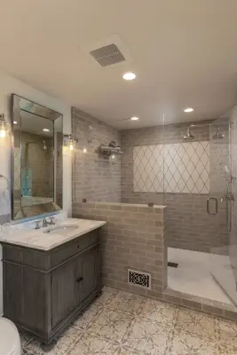 Morgan Hill - Main Bathroom — Home Renovation & Remodeling Services project by D.R. Domenichini Construction