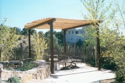 Wooden Latilla Shade Canopy — Home Renovation & Remodeling Services project by Pascetti Steel Design, Inc.
