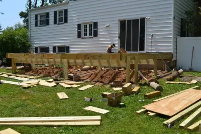 Azek Deck Installation in Florham Park, NJ — Home Renovation & Remodeling Services project by Monk's Home Improvements
