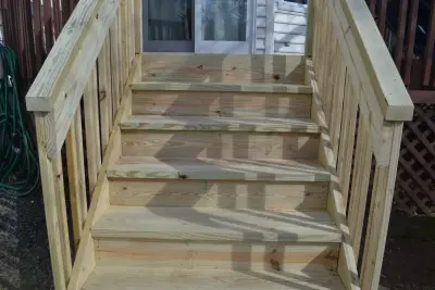 Fresh Staircase for Deck — Home Renovation & Remodeling Services project by Monk's Home Improvements