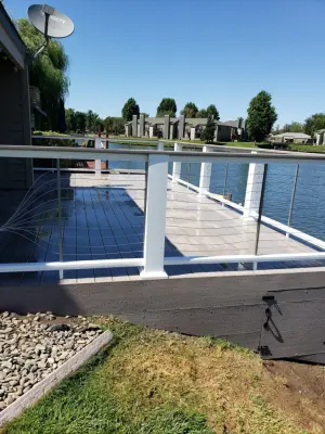Updated Deck with Railing — Home Renovation & Remodeling Services project by H Flores Construction