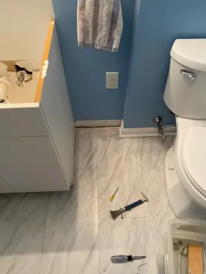 Updated Sink and Vanity — Home Renovation & Remodeling Services project by The Carpenters Son General Contracting L.L.C.