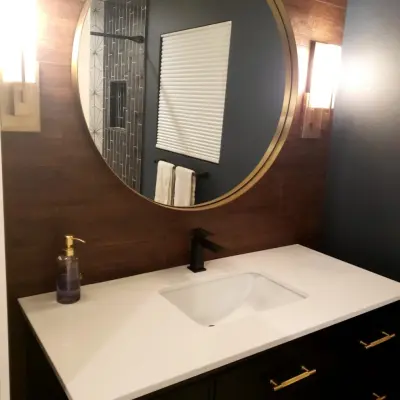 Newbury Park Bathroom Renovation for Guests — Home Renovation & Remodeling Services project by Graham Hallissey Construction