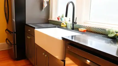 Retro Kitchen in Newtown — Home Renovation & Remodeling Services project by Mint Construction