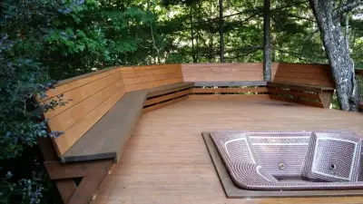 North Carolina Deck Railing with Newel Posts — Home Renovation & Remodeling Services project by Mountain Laurel Handrail