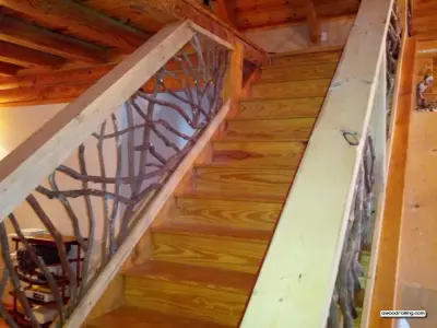 Rustic Staircase Railing from North Carolina — Home Renovation & Remodeling Services project by Mountain Laurel Handrail