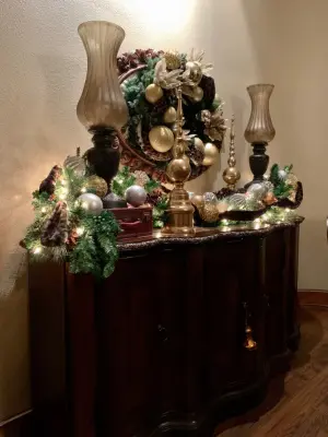 Festive Cheer with Glitter! Ribbons, Bows, and Glass Ornaments! — Kitchen Remodeling project by Delaney's Design