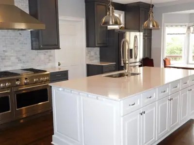 Brookhaven Transitional Culinary Space — Kitchen Remodeling project by Rosa Moreno Kitchens