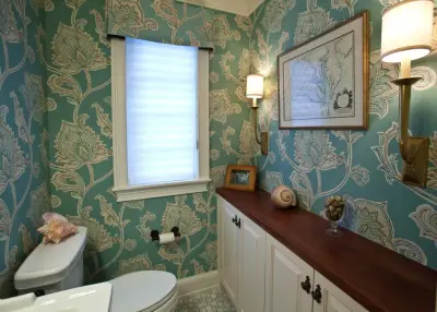 Dazzling Powder Room — Kitchen Remodeling project by MadDesigns Kitchen, Bath, Interiors