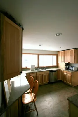 Contrasting Cabinets — Kitchen Remodeling project by Andrea's Interior Design Gallery