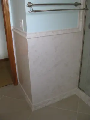 ODEKIRK Cultured Marble Luxury Bathroom — Kitchen Remodeling project by Lute Supply