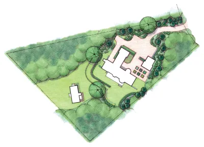 Cape House — Landscape Design project by CBA Landscape Architects, LLC
