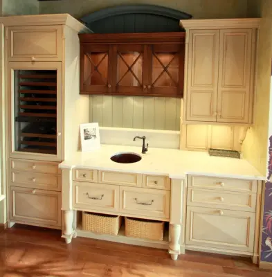 French Rustic Showcase — Kitchen Remodeling project by The Kitchen Place, Inc.