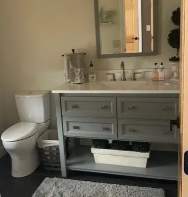 Powder room renovation — Kitchen Remodeling project by Chris Van Genechten - Kitchen & Bath Design