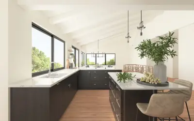 Contemporary Black and Neutral Kitchen Design — Kitchen Remodeling project by Signature Designs Kitchen | Bath | Interiors