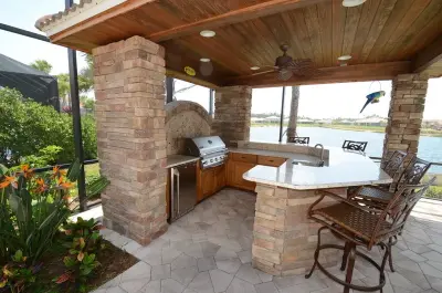 Naples Outdoor Kitchen — Kitchen Remodeling project by DaVinci Kitchens, Bath, & Cabinetry