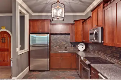 Schine Kitchen in the Basement — Kitchen Remodeling project by Turan Designs, Inc.