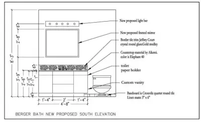 Valley Village Bathroom Renovation Planning Stage — Kitchen Remodeling project by Gayle L Glasband Design