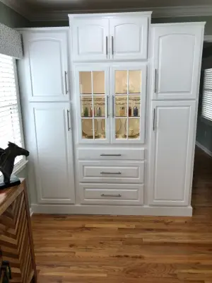 Classic White Makeover for Honey Oak — Kitchen Remodeling project by Cabinet Creations Of Bristol