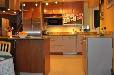 Rustic Modern Kitchen with Two-Tone Alaska Style — Kitchen Remodeling project by Jamie Tamanaha With Florcraft Carpet One