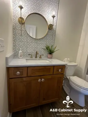 Alder Restrooms — Kitchen Remodeling project by A&B Cabinet Supply