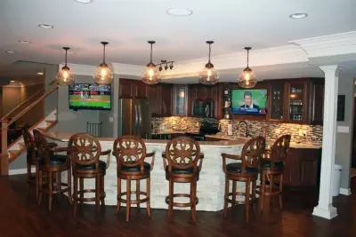 St. Louis Basement Bar — Kitchen Remodeling project by Lifestyle Kitchens & Baths