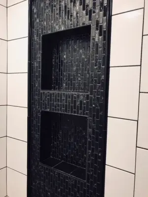 Monochrome Bathroom — Kitchen Remodeling project by Annette