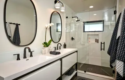 Monochrome Bathrooms — Kitchen Remodeling project by Signature Designs Kitchen | Bath | Interiors